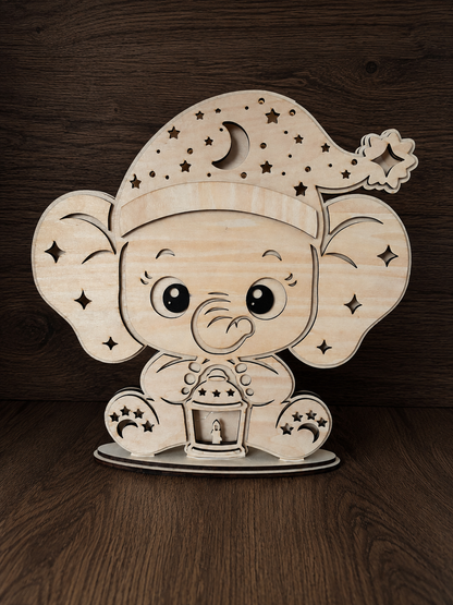Babyelefant-Lampe