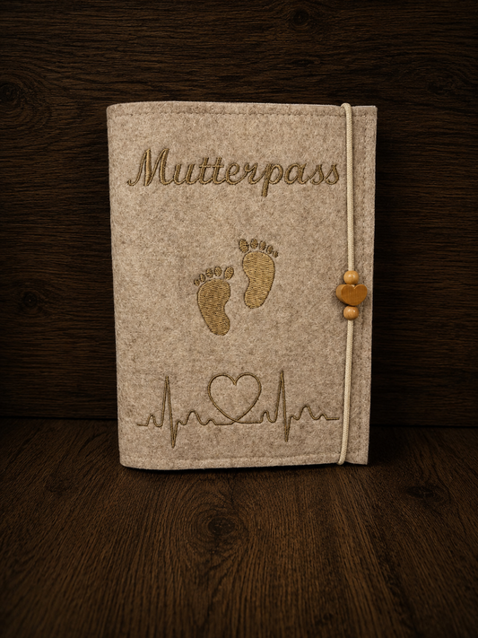 Mutterpasshülle aus Filz